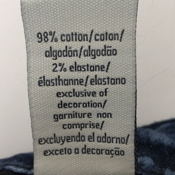 Calvin Klein Jeans Womens Denim Short Size 31 (10-12) Blue Bleach Spots Stretchy - Picture 12 of 12